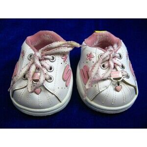 Skechers Build A Bear BABW Tennis Shoes Sneakers Pink White Lace Up